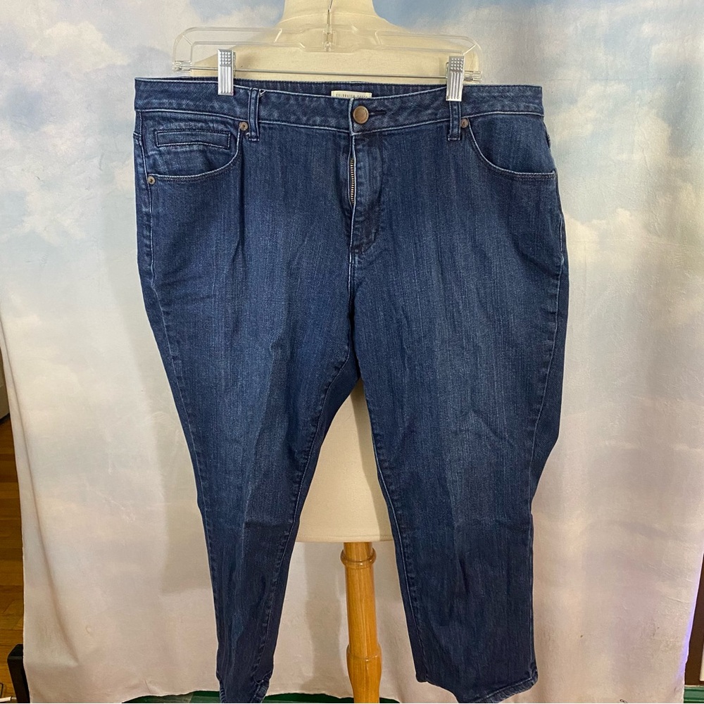 Coldwater Creek Dark Blue Capri Jeans Size 18